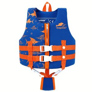 Kids Swim Vest Float Jacket - Boys' And Girls' Floaties Swimsuit Buoyancy Swimwear