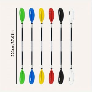 Aluminum Alloy 4-Piece Adjustable Kayak Paddle - Two-Way Floating Design for Outdoor Water Sports and Kayaking