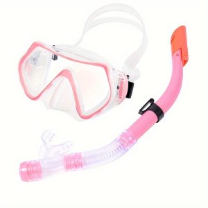 1 set Large Frame Snorkeling Goggles with Breathing Tube Set for Swimming and Diving