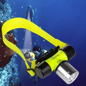 1pc Diving Headlamp, Cree T8 Waterproof Diving Swimming Underwater Hiking Camping Hunting Fishing Headlamp, Safety Head Light Flashlight