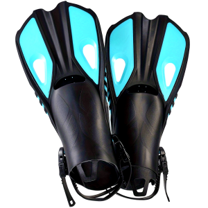 1 Pair Professional Scuba Diving Fins, Adjustable Swimming Flippers, For Submersible Snorkeling, Diving