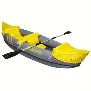 2-Person Inflatable Kayak Set with Paddle, Air Pump & Carry Bag - Durable PVC Kayak for Outdoor Adventures